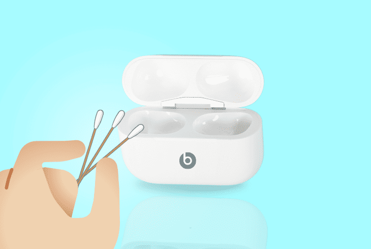 clean cotton swab charging case 