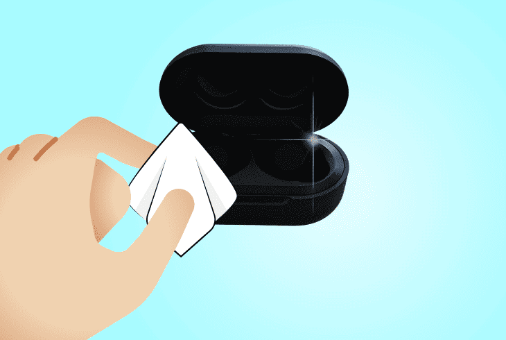 clean the charging contact