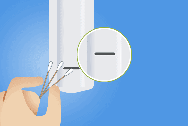 unclog your vava’s charging port