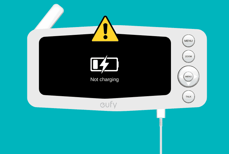 why eufy baby monitor not charging