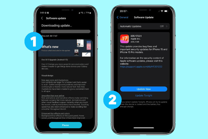 update your device’s software