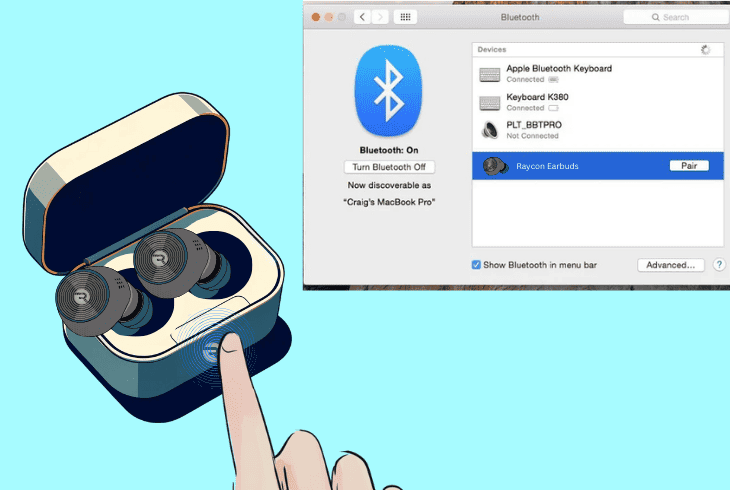 pair earbuds to a different device
