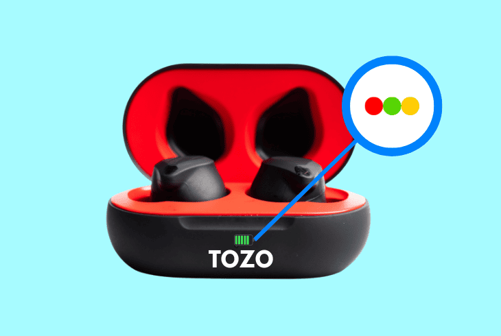 check the earbuds battery level