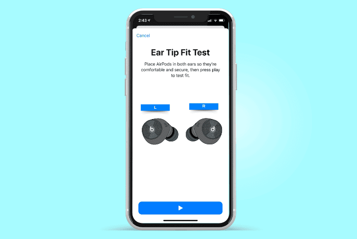 perform an eartip fit test