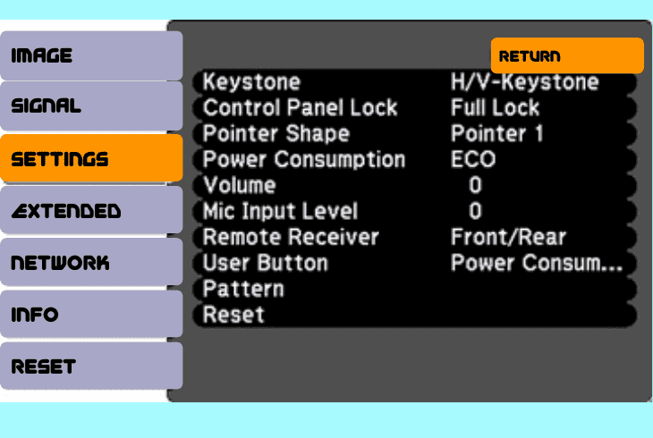 unlock epson projector while locked
