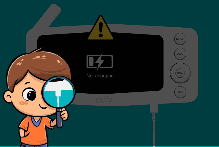 check if eufy monitor is charging