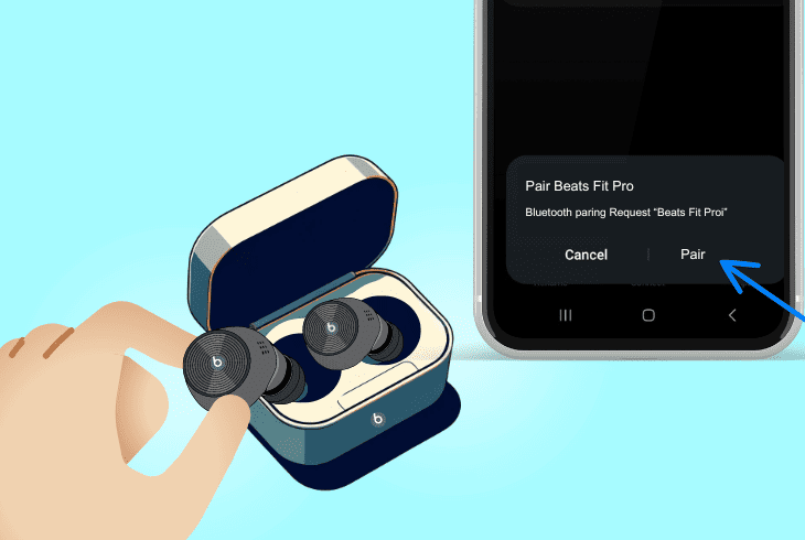 pair beats fit pro to iphone