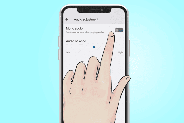 check audio balance and mode