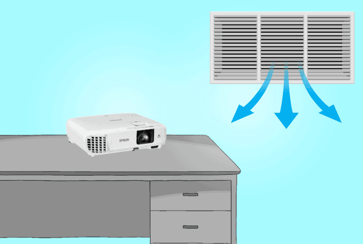 prevent epson projector overheating