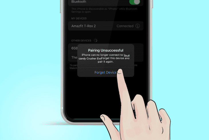 forget previously paired devices