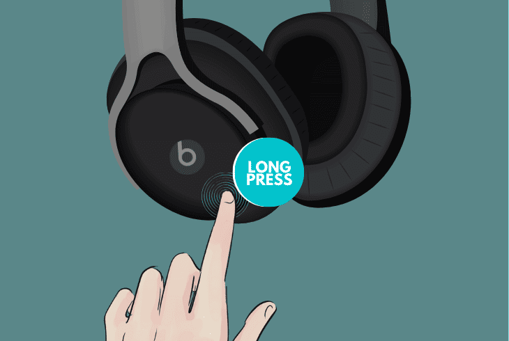 long-press the power button