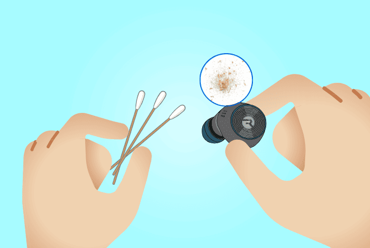 clean the left or right earbud