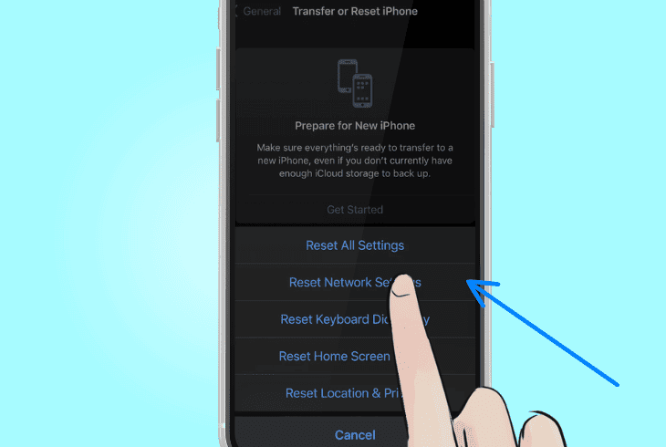 reset your network settings