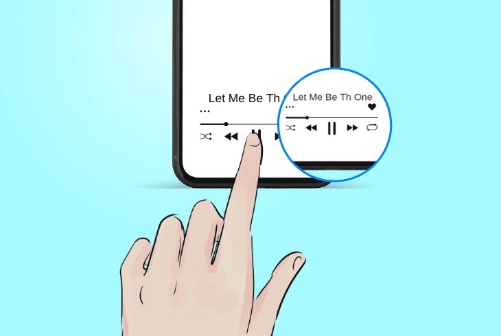 play a different track or song