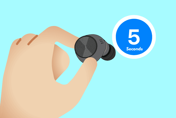 reboot the tozo earbuds (soft-reset)