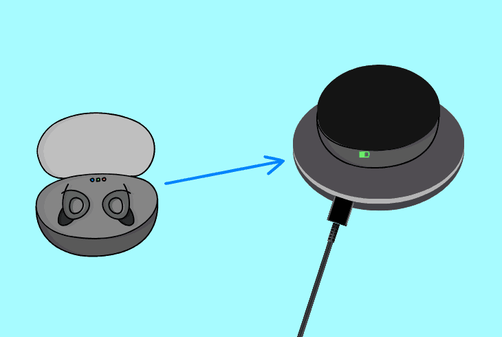 how to charge tozo earbuds wirelessly