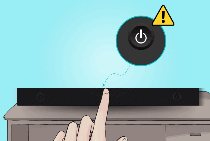 why onn soundbar won’t turn on