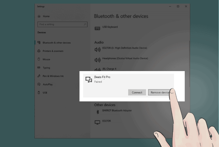 unpair pair beats on windows