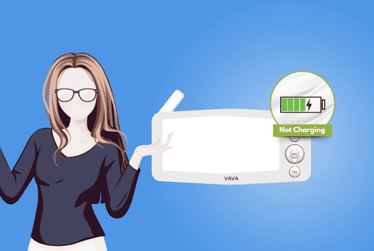 why does vava baby monitor won’t charge