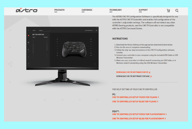 update the astro a50 headset