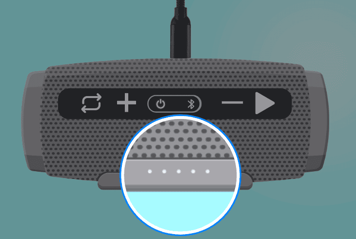 refill the speaker’s battery capacity