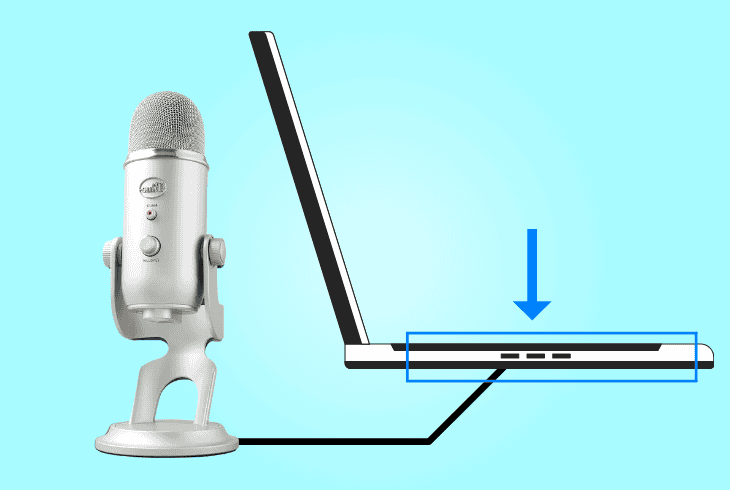 reconnect the blue yeti microphone
