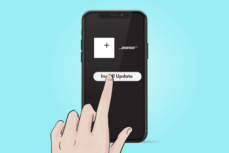 restart the update via the bose app