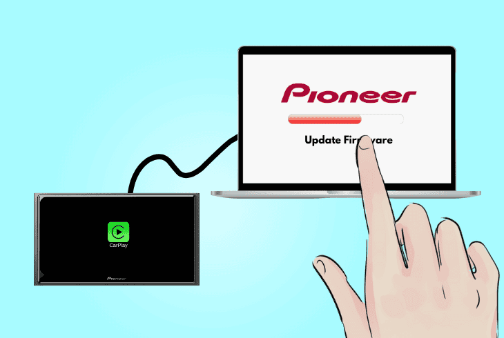 update pioneer car radio firmware