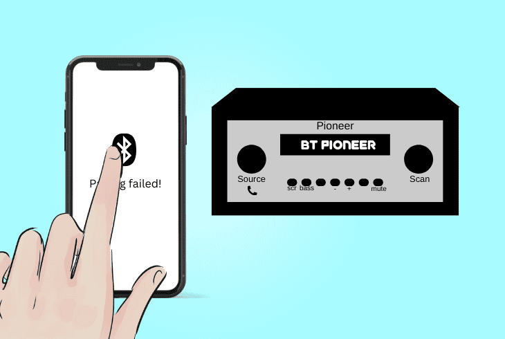 why won’t pioneer radio connect bluetooth
