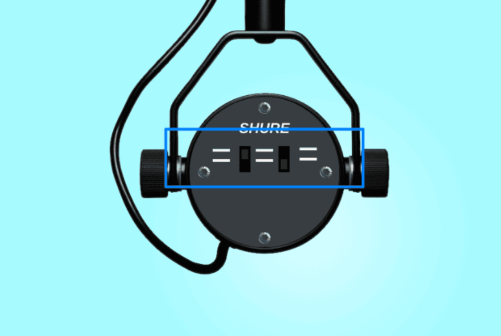 enable your sm7b low-cut filter