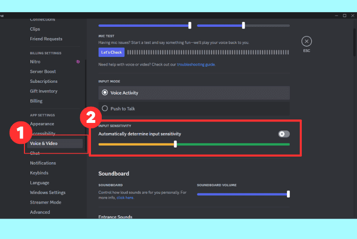 boost discord’s “input sensitivity”
