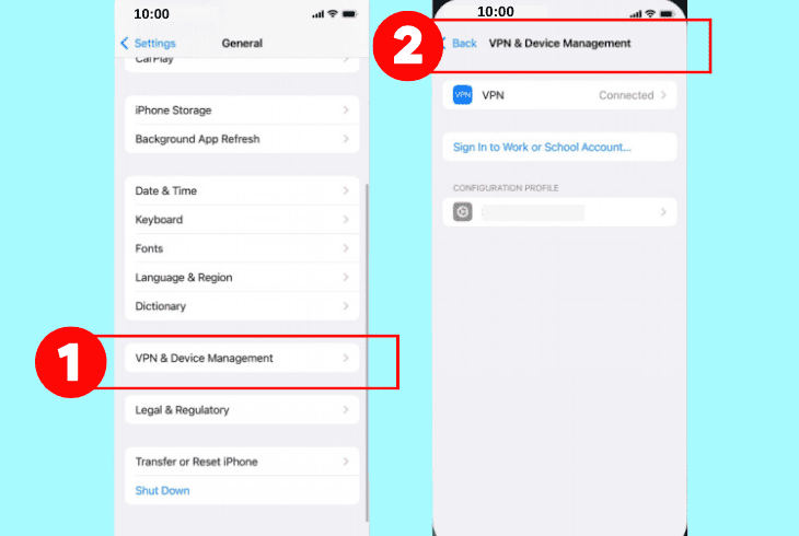 how to stop vpn on iphone