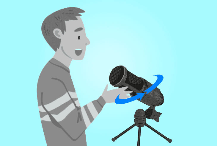experiment with mic’s positioning