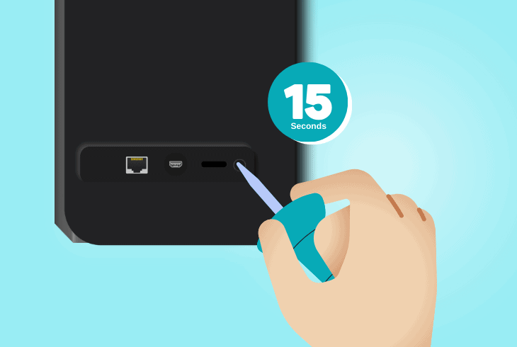 reset your onn speaker to default