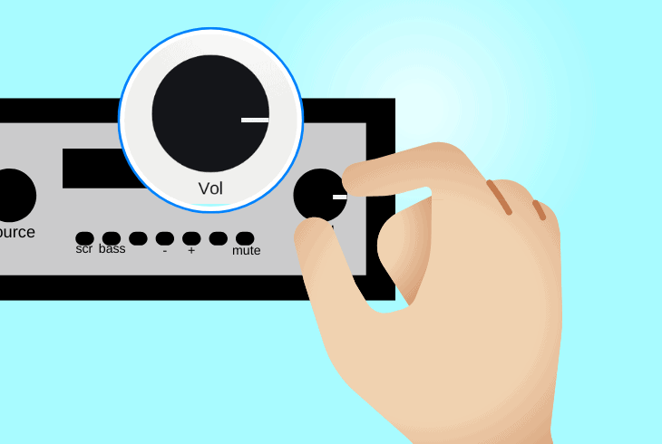 increase the pioneer radio volume