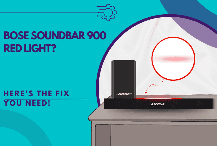 bose soundbar 900 red light