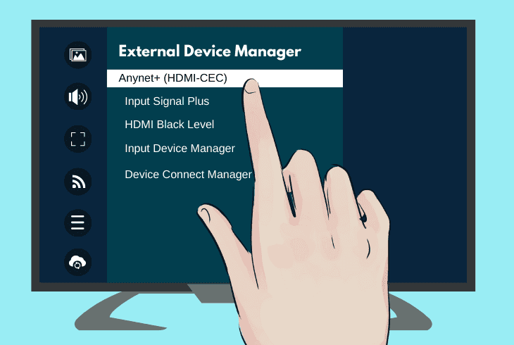 enable “hdmi-cec” on a samsung tv