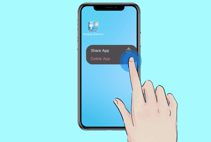 reinstall the singing machine app