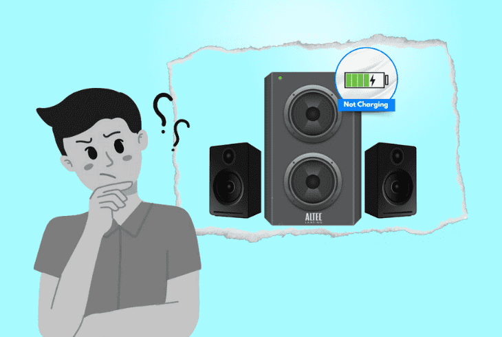 my altec lansing speaker not charging