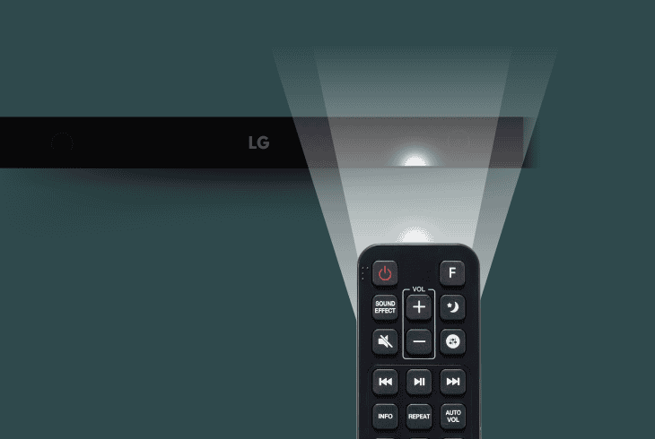 test lg soundbar remote control is working