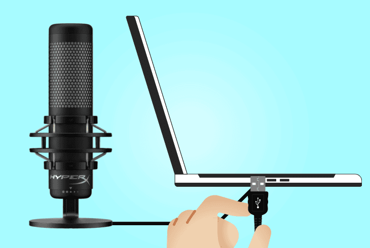 re-plug the quadcast’s usb connector