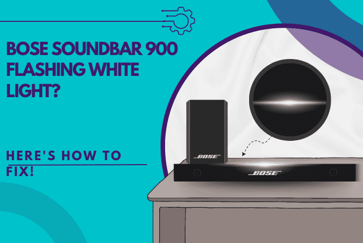 bose soundbar 900 flashing white light