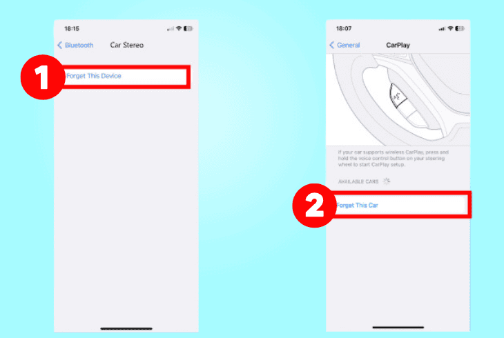how to reset wireless carplay connection