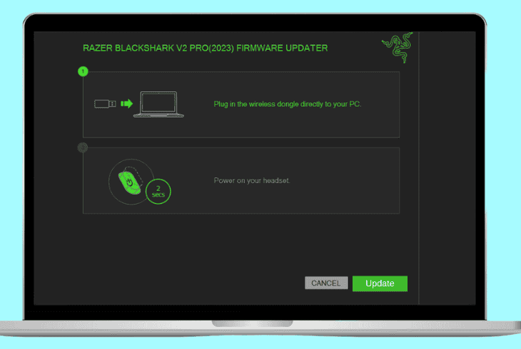 update your razer blackshark v2