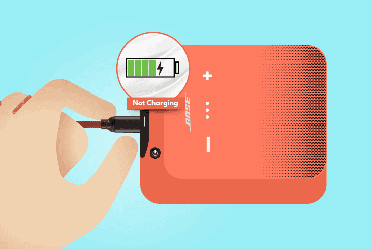 why is bose micro soundlink not charging