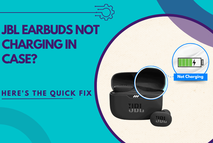 jbl earbuds not charging in case