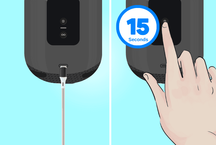 hard reset and fully charge move 2