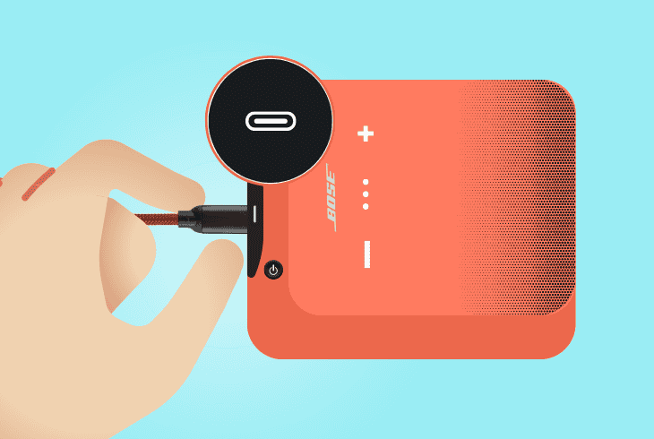 clean soundlink’s charging port