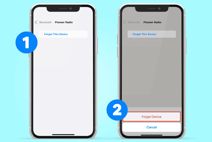 reset the bluetooth connection (wireless)