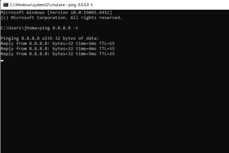 verify the internet is consistent